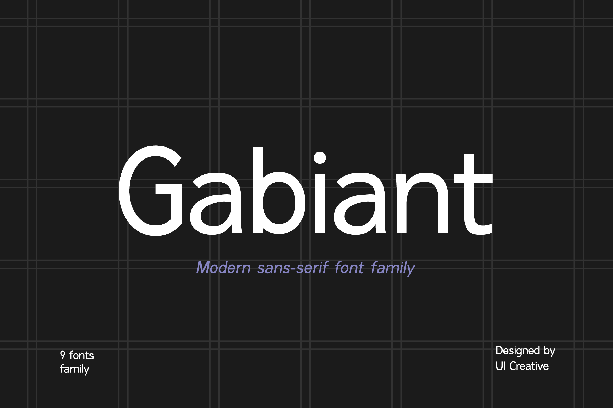 Пример шрифта Gabiant